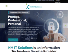Tablet Screenshot of km-itsolutions.com